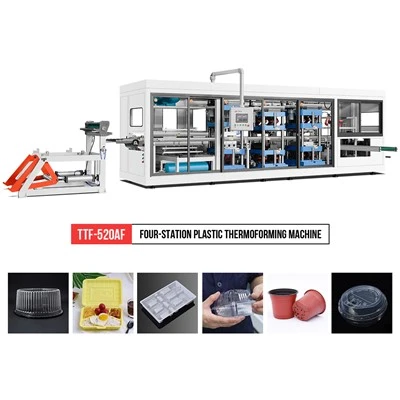 Cov Khoom Noj Khoom Haus Vas Nthiv Zaub Mov Hom Thermoforming Tshuab