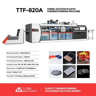 PET Fruit Packing Tray Forming Machine